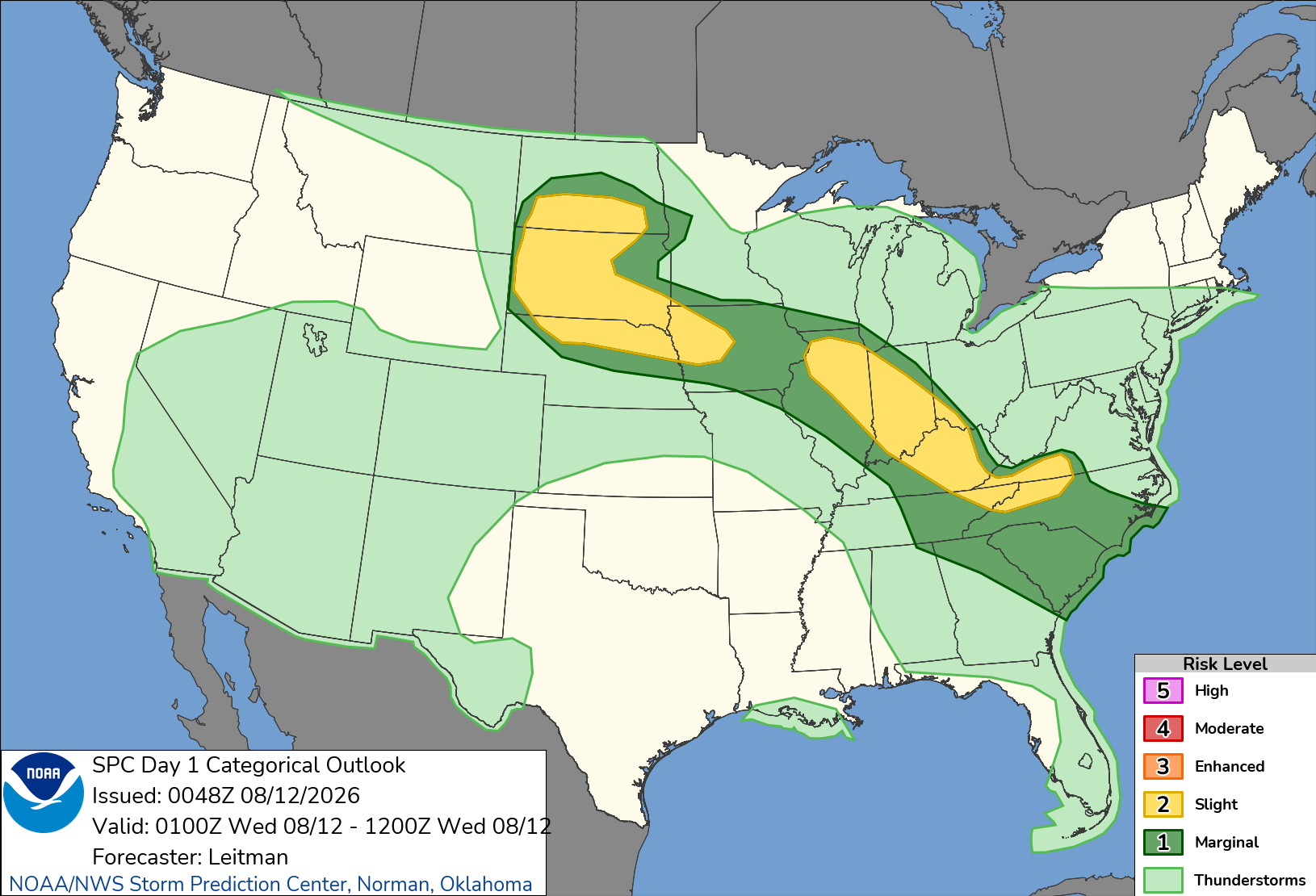 1-Day Outlook